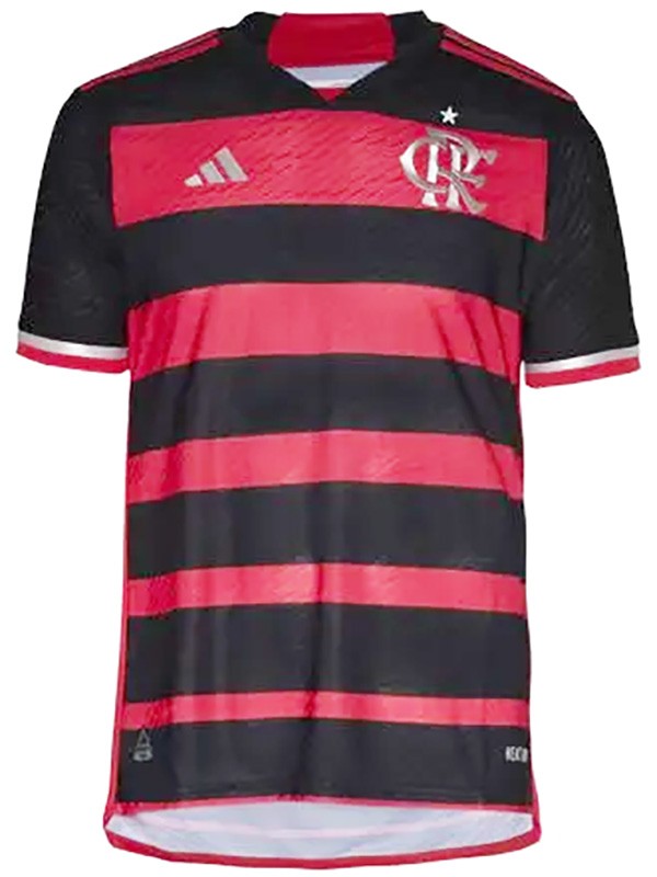 CR Flamengo home jersey soccer uniform men's first football kit tops sports shirt 2024-2025