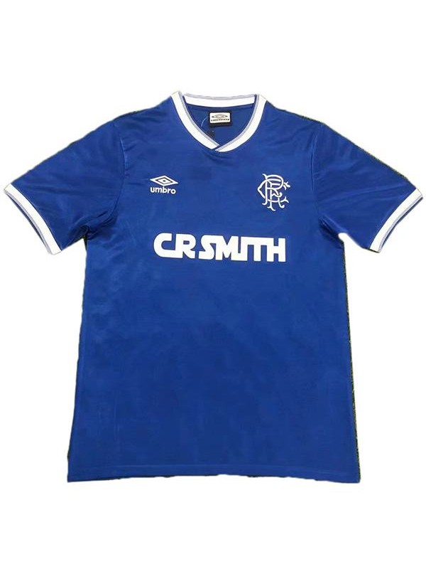 Rangers retro soccer jersey maillot match men'ssportwear football shirt 1984-1987