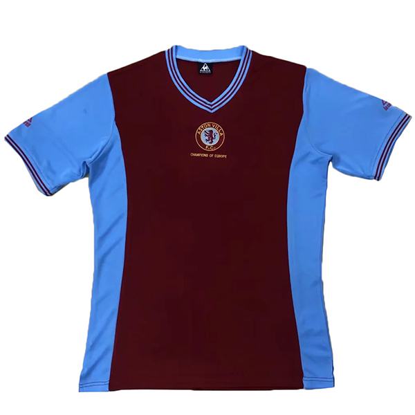 Aston Villa home retro jersey match men's first soccer sportswear football shirt 1981-1982