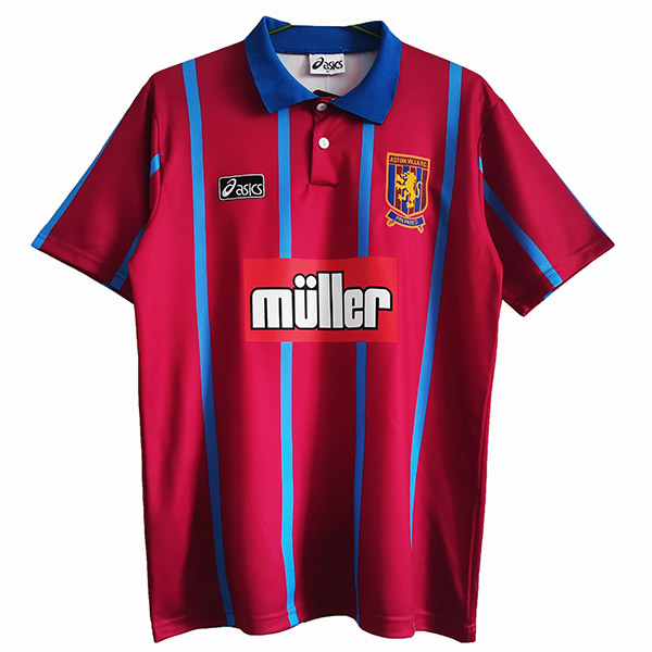 Aston Villa home retro jersey men's first sportswear football shirt 1993-1995