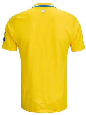 Leeds United away jersey soccer uniform men's second sportswear football kit top shirt 2024-2025