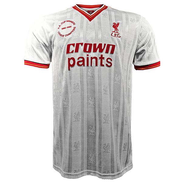 Liverpool away retro soccer jersey maillot match men's second sportwear football shirt 1985-1986