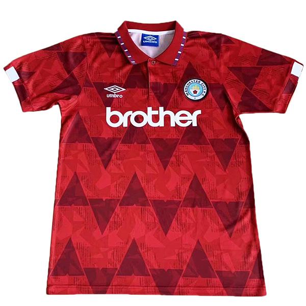 Manchester city away retro jersey vintage soccer match men's second sportswear football shirt 1989-1990