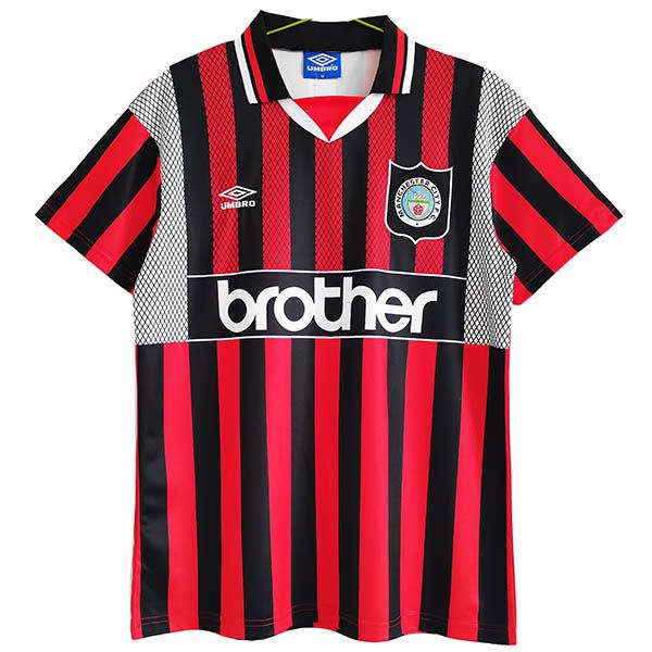 Manchester city away retro jersey vintage soccer men's second sportswear football tops sport shirt 1994-1996