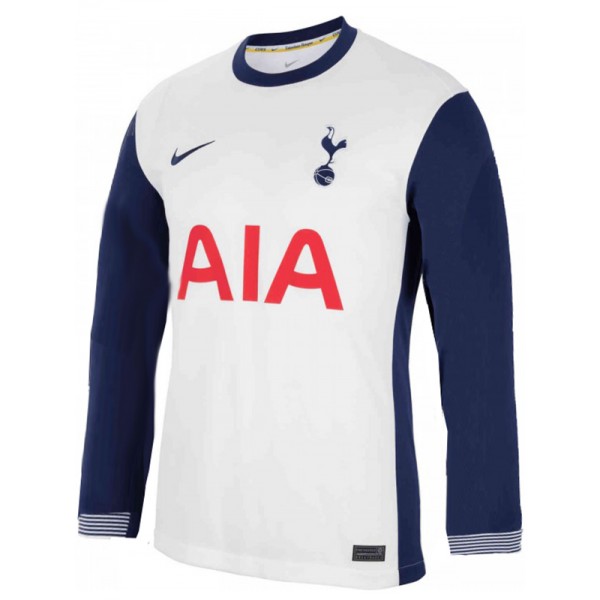 Tottenham Hotspur home long sleeve jersey soccer uniform men's first sportswear football kit top shirt 2024-2025