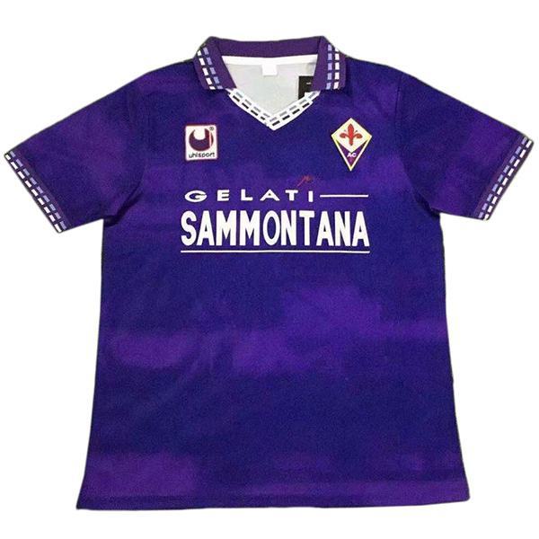 ACF Fiorentina home vintage retro soccer jersey maillot match men's first sportswear football shirt 1994-1995