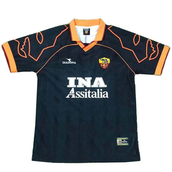 AS roma away retro soccer jersey maillot match men's second sportswear football shirt 1999-2000