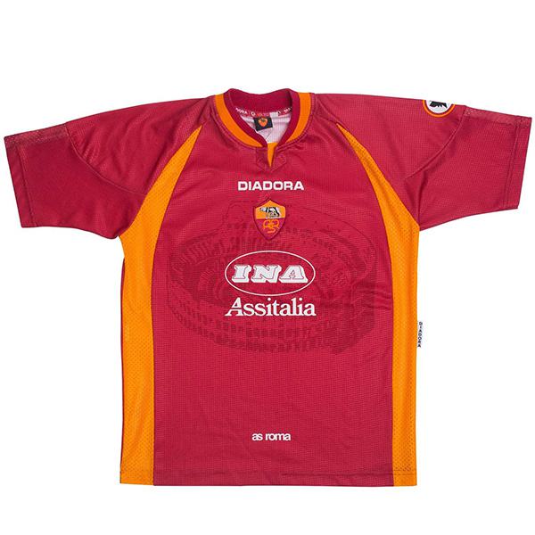 AS roma home retro soccer jersey maillot match men's first sportswear football shirt 1997-1998