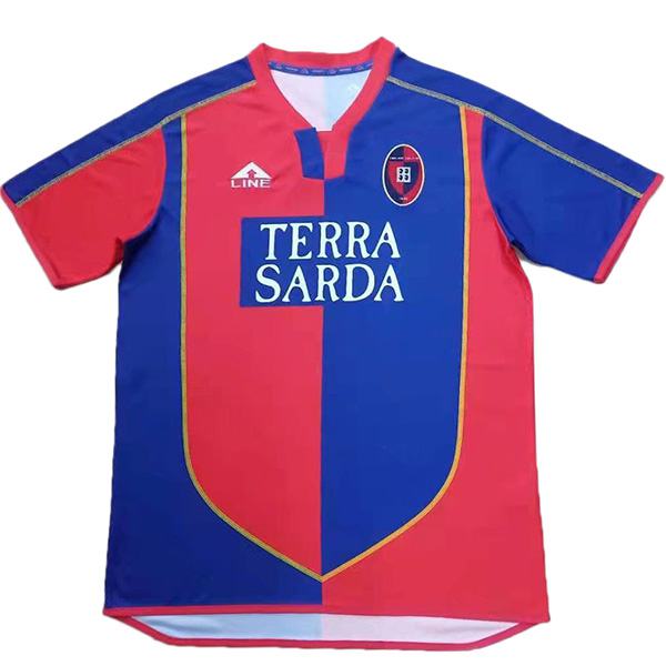 Cagliari Calcio home retro jersey vintage soccer match men's first sportswear football shirt 2003-2004