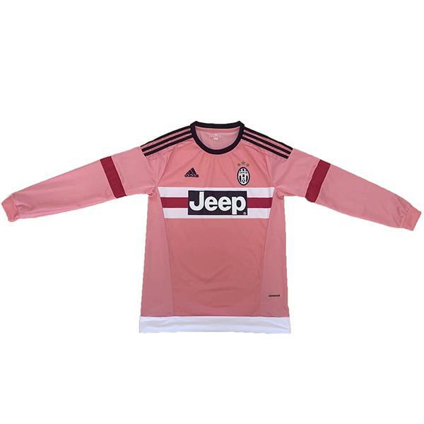Juventus away retro soccer jersey long sleeve sportswear men's second soccer shirt football sport t-shirt 2015-2016
