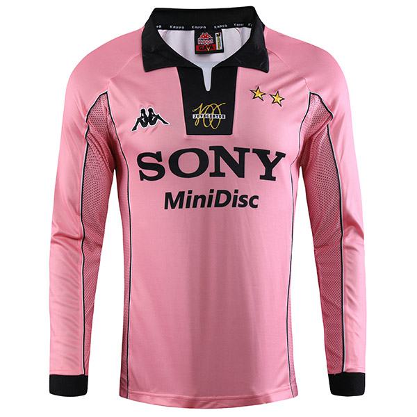 Juventus away retro soccer jersey long sleeve sportwear men's secend soccer shirt football sport t-shirt 1997-1998
