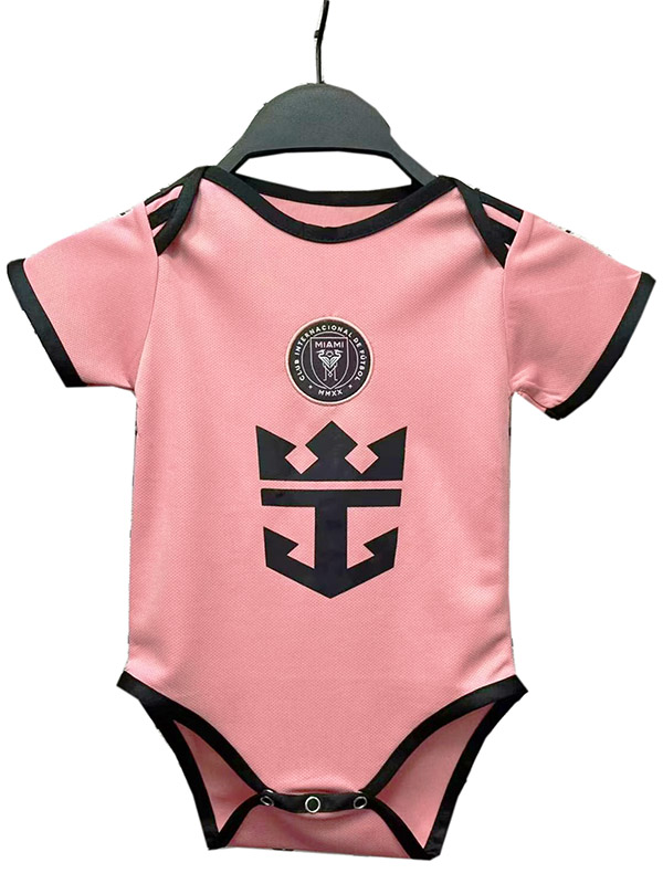 Inter miami home baby onesie mini newborn bodysuit summer clothes one-piece jumpsuit 2024-2025