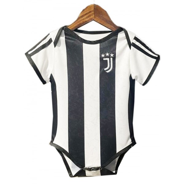 Juventus home baby onesie mini newborn bodysuit first summer clothes one-piece jumpsuit 2024-2025