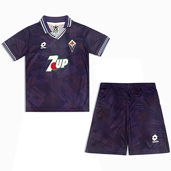 ACF Fiorentina home kids retro jersey soccer kit children first vintage football shirt mini youth uniforms 1992-1993