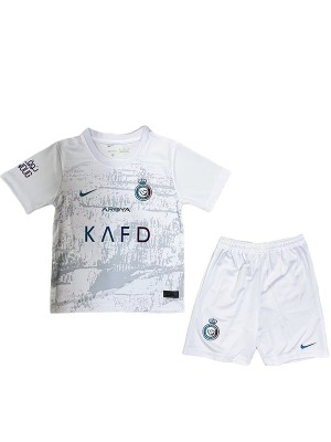 Al-Nassr third kids jersey soccer kit children 3rd football mini shirt youth uniforms 2023-2024