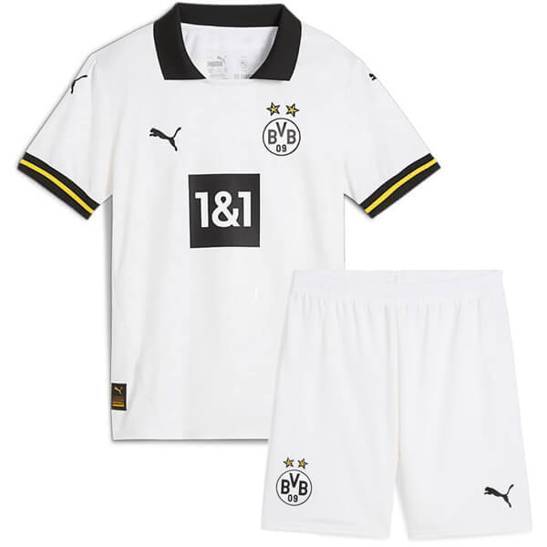 Borussia Dortmund third jersey soccer kit children 3rd football mini shirt youth uniforms 2024-2025