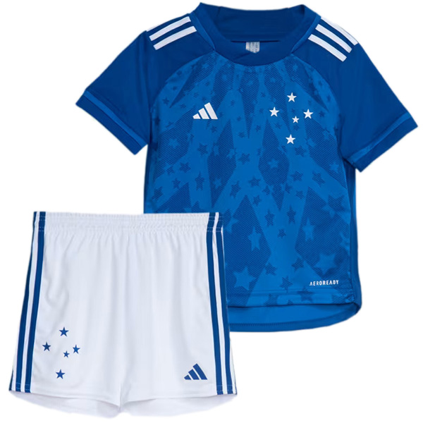 Cruzeiro home kids jersey soccer kit children first football mini shirt youth uniforms 2024-2025