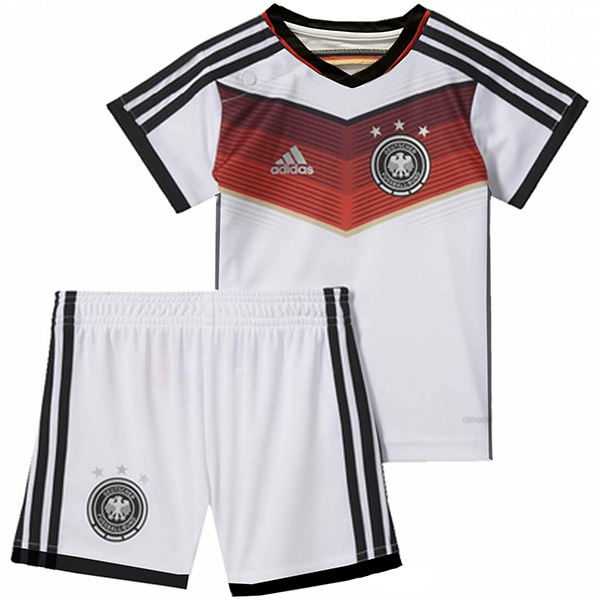 Germany home kids retro jersey soccer kit children first football mini shirt youth uniforms 2014-2015