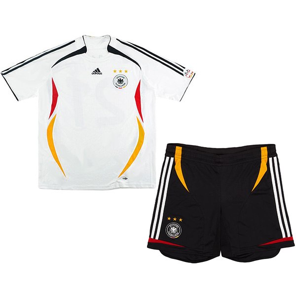 Germany home kids retro jersey soccer kit children first vintage football mini shirt youth uniforms 2006